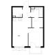 1 комнатная квартира 38,9 м² в ЖК Савин парк, дом корпус 10 - планировка