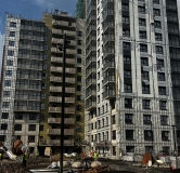 Ход строительства дома 1 в ЖК Уникум на Амирхана -