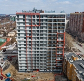 Ход строительства дома 1, секция 1, 2 в ЖК Знаменский -