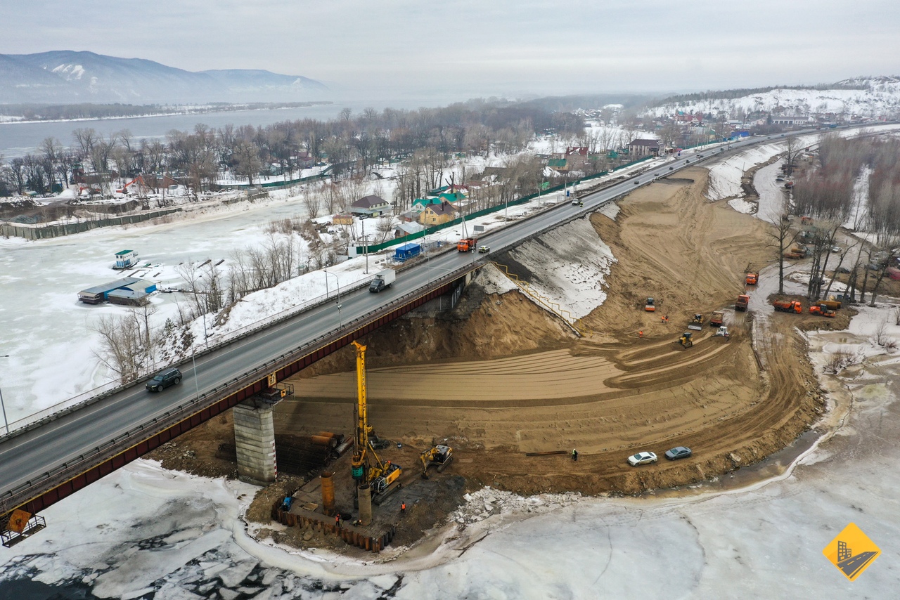 Под Самарой начали строить новый мост через реку Сок