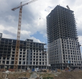 Ход строительства дома 1 в ЖК Речной квартал -