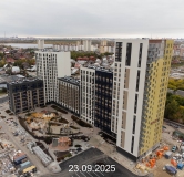 Ход строительства дома 107, корпус 1 (ГП-74) в ЖК Беринг -