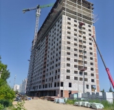 Ход строительства дома блок А в ЖК Лазурный -