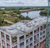 Ход строительства дома 2 в ЖК Окская Стрелка -