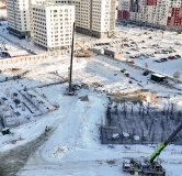 Ход строительства дома 10, корпус 2 в ЖК Остров-сад -