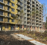 Ход строительства дома 4 в ЖК Брусника в Академическом -