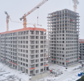 Ход строительства дома 32 в ЖК Символ -