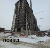 Ход строительства дома Позиция 5.1 в ЖК Октябрь парк -