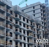 Ход строительства дома 132а.1 в ЖК Семья -