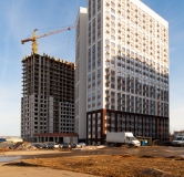 Ход строительства дома 1 в ЖК Речной Парк -