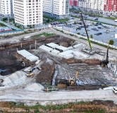 Ход строительства дома 10, корпус 2 в ЖК Остров-сад -