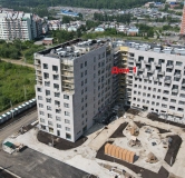 Ход строительства дома 1, секция 2 в ЖК Новый рекорд -