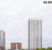 Ход строительства дома 1 в ЖК Риверсайд (Riverside) -