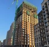 Ход строительства дома секция 5 в ЖК Расцветай на Красном -