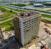 Ход строительства дома 2 в ЖК Горская Лагуна -