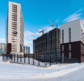 Ход строительства дома 3 в ЖК Речной Парк -