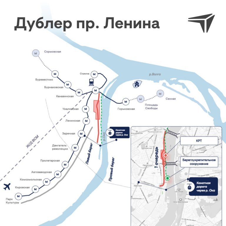 Нижегородцам показали, где пройдет дублер проспекта Ленина - фото 2