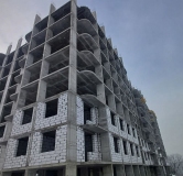 Ход строительства дома 140Б, 1 этап (поз.1,2) в ЖК Оникс -