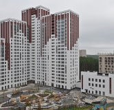 Ход строительства дома 1.2 в ЖК Горки -