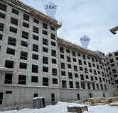 Ход строительства дома секция 1 в ЖК Вектор премиум-квартал -