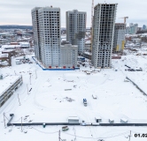 Ход строительства дома 1.2,1.3 в ЖК Азбука на Титова -