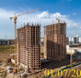 Ход строительства дома № 5.2 в ЖК Новоостровский -