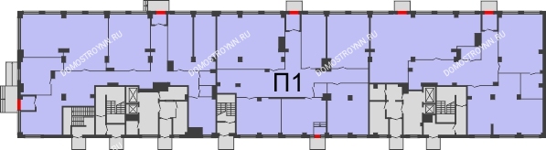 Планировка 1 этажа в доме № 3 в ЖК Квартет
