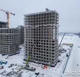 Ход строительства дома № 2 (1714) в ЖК Сибирский -