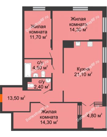 Дизайн интерьера двухкомнатной квартиры в стиле современном | Портал finanskredits.ru