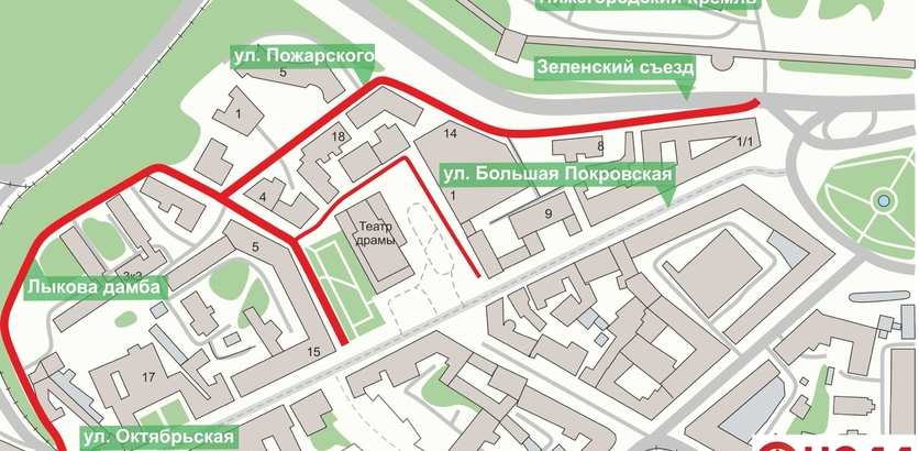 Парковку ограничат на трех улицах в центре Нижнего Новгорода до 2 июня - фото 1
