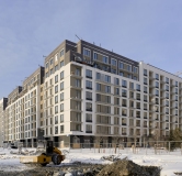 Ход строительства дома 4 в ЖК Брусника в Академическом -