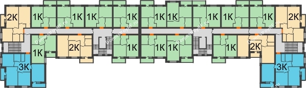 Планировка 2 этажа в доме 2 очередь в ЖК БелПарк
