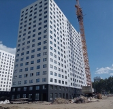 Ход строительства дома 2 в ЖК Лугометрия -