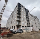 Ход строительства дома 5 в ЖК Лето -