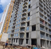 Ход строительства дома литер 10 в ЖК Novaland -