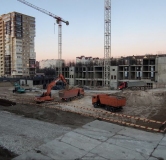 Ход строительства дома 1.1 в ЖК На Высоком берегу -