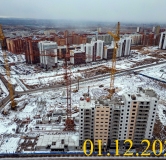 Ход строительства дома 12б в Микрорайон Нанжуль-Солнечный -