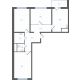 3 комнатная квартира 63,6 м² в ЖК Левенцовка парк, дом Корпус 8-12.1 - планировка