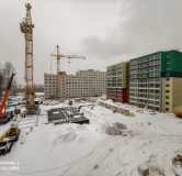 Ход строительства дома 1.3 в ЖК Патриот -