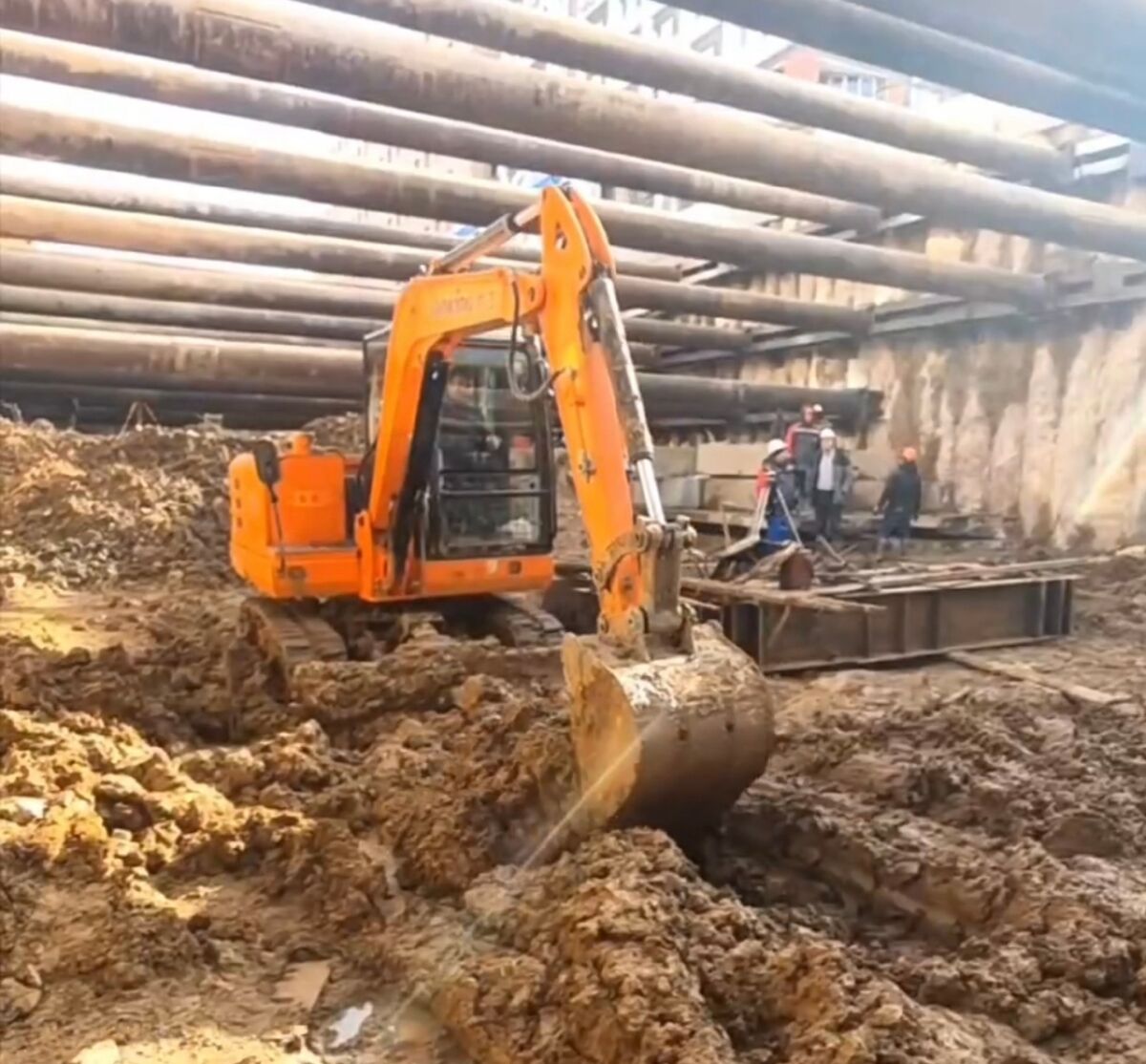 Котлован для строительства метро на Горького в Нижнем Новгороде готов на 75% - фото 1