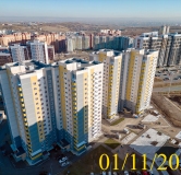 Ход строительства дома № 13а в Микрорайон Нанжуль-Солнечный -