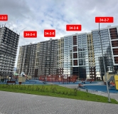 Ход строительства дома 34-2-6, 34-2-7 в ЖК Новое Побережье -