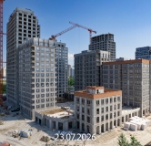 Ход строительства дома 6 к2, ГП-12 (2 этап) в ЖК Айвазовский (Айвазовский City) -