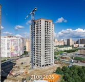Ход строительства дома 10 в ЖК Прео-8 -