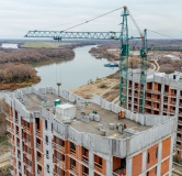 Ход строительства дома 1 в ЖК Окская Стрелка -