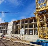 Ход строительства дома 140Б, 1 этап (поз.1,2) в ЖК Оникс -