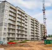 Ход строительства дома 4 в ЖК Родные росы -