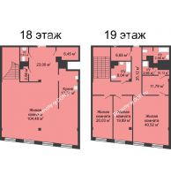 4 комнатная квартира 304,25 м², ЖК Гранд Панорама - планировка